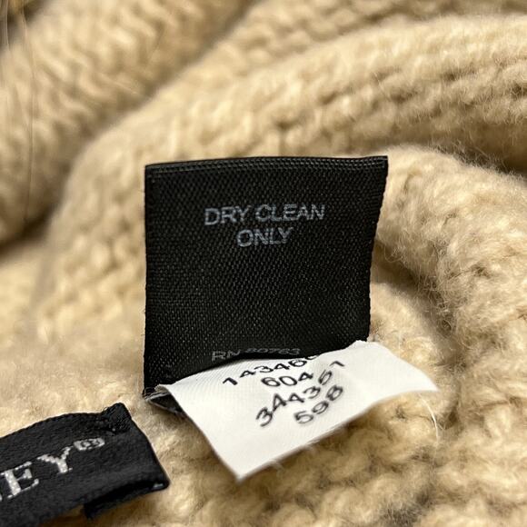 Love Sex Money Faux Fur Hooded Sweater Cream Knit Zip Up Indie Sleaze McBling - Picture 6 of 7